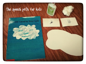 Follow up craft to reading "Little Cloud"
